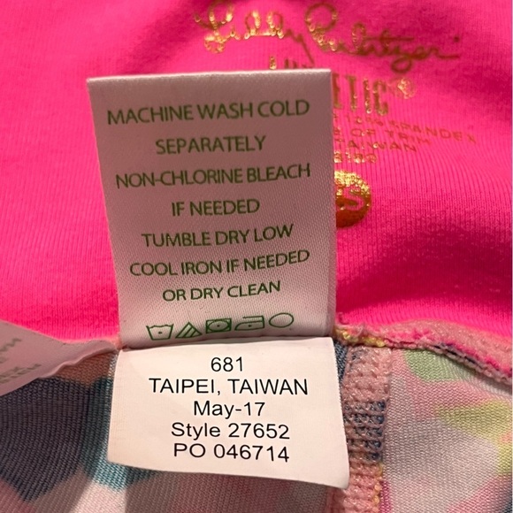 Lilly Pulitzer Luxletic Women's UPF 50+ Weekender Midi Pant in Pima Colada Club - Picture 10 of 10